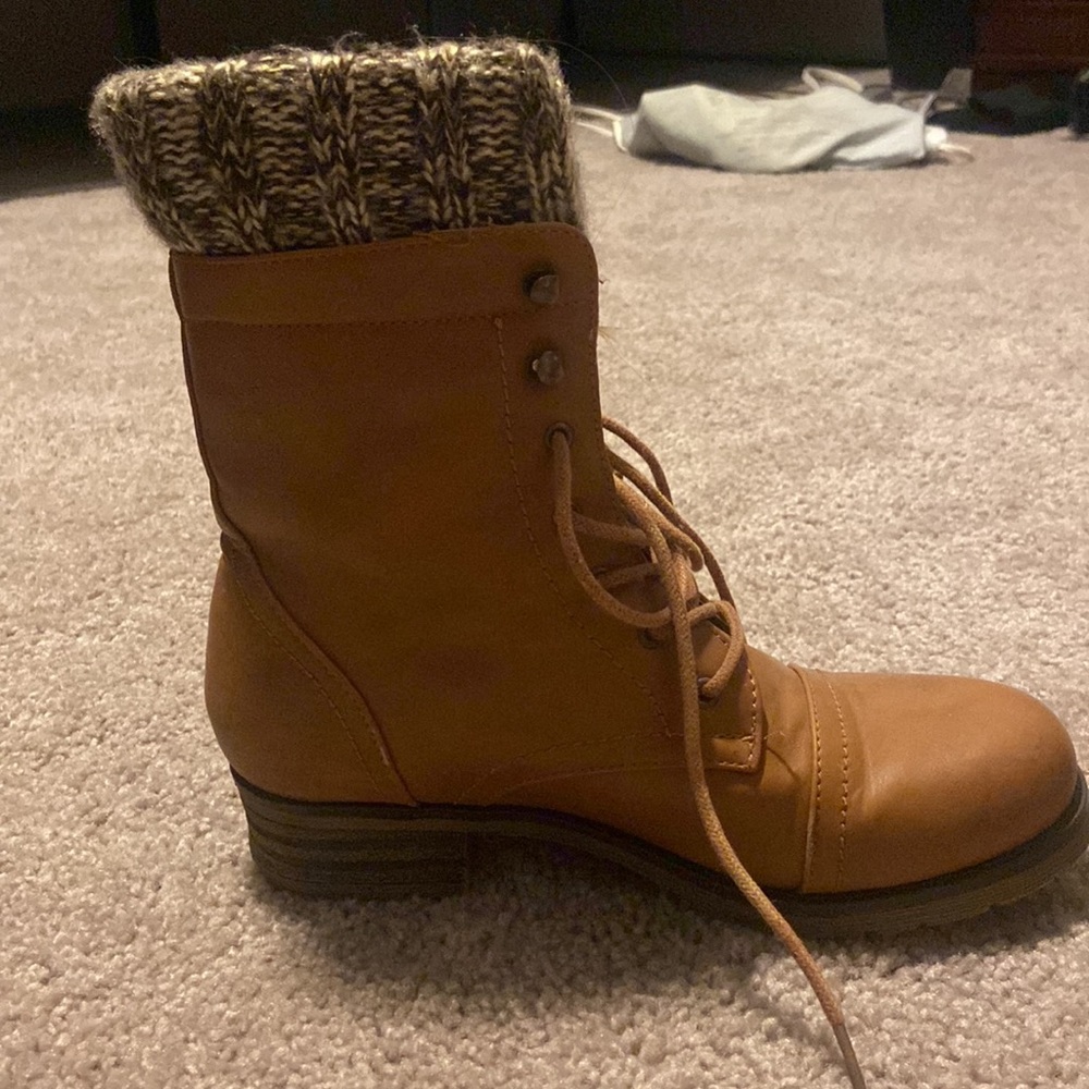 Brown leather boots (Size 6) - Picture 5 of 5